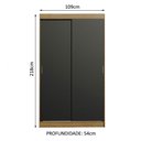 Ver imagem 4 de Guarda-roupa Solteiro Madesa Tokio 2 Portas de Correr 2 Gavetas