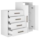 Ver imagem 5 de Comoda Sapateira 2 Portas 4 Gavetas 4270 Branco Demobile