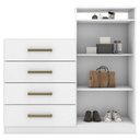 Ver imagem 6 de Comoda Sapateira 2 Portas 4 Gavetas 4270 Branco Demobile