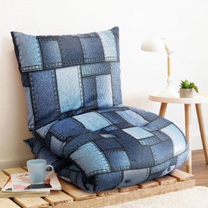 Futon Dobrável de Espuma Solteiro Jeans Bf Colchões