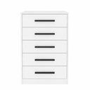 Ver imagem 2 de Cômoda 5 Gavetas 1 Porta Escócia Branco - Mademovel