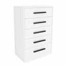 Ver imagem 3 de Cômoda 5 Gavetas 1 Porta Escócia Branco - Mademovel