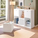 Ver imagem 5 de Estante Organizadora Maia com 3 Nichos e 3 Caixas Removíveis - Branco