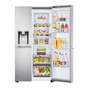 Ver imagem 3 de Refrigerador Smart LG Side By Side com Door-in-door UVNANO 611L Aço Escovado 127V GC-J257CSFS