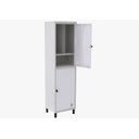 Ver imagem 1 de Roupeiro De Aço 2 Portas Insalubre Nr24 Locker Cadeado Branco