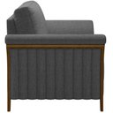 Ver mais imagens de Kit Sofá 3 Lugares Sala Estar 222 com Poltrona Stefan Pés Madeira M03 Linho Chumbo - Lyam Decor