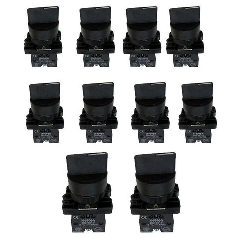 Kit 10 Chave Lk2-ed33 Plastico 3 Posicoes Fixa 2na Lukma