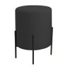 Puff Orgânico Boucle Thor com Pés de Ferro Preto - 7 Decor Preto - 1