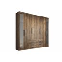 Ver imagem 5 de Guarda Roupa Casal 8 Portas e 6 Gavetas c/ Espelho Master 8.6 Jatoba - Santos Andirá