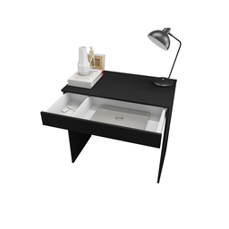 Mesa Para Escritório Computador/ Notebook Alexa Preto - AJL Móveis - 1
