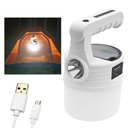 Ver imagem 1 de Luminaria Solar Lanterna Usb Led 2x1 Dupla Gancho