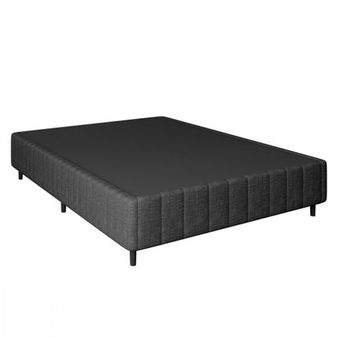 Base de Cama Box Casal 138x188x26 Natural Class Cinza Apolospuma