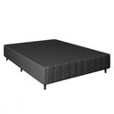 Ver imagem 1 de Base de Cama Box Casal 138x188x26 Natural Class Cinza Apolospuma