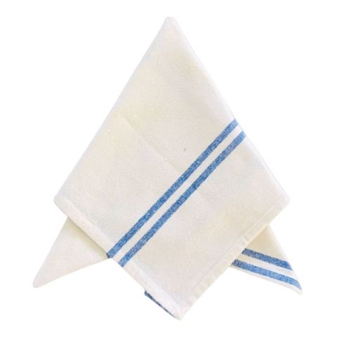 Guardanapo de Tecido Juliana - Algodão, Listra Azul, 50x50cm