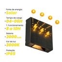 Ver imagem 4 de Arandela Solar Led Duplo Facho Ajustável Luz Amarela Externa Parede Jardim Fachadas St3296