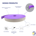 Ver imagem 3 de Moldura Guarnição Rodameio Eva Autocolante Marte 7cmx5mm 20 Metros - Lilás