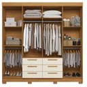 Ver imagem 2 de Guarda Roupa Casal Paranavai 8 Portas 6 Gavetas Cinamomo Areia - Santos Andirá