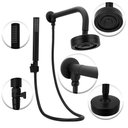 Ver imagem 2 de Chuveiro Ducha Autolimpante Preto/black Completo C/desviador