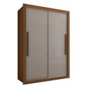 Ver imagem 3 de Guarda-roupa Solteiro Cardiff 2 Portas 2 Gavetas Cinamomo/off White - Panorama Móveis