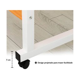 Mesa Para Notebook Dobrável Portátil Para Laptop Cama Sofá Café - Branca Genuinos Mesinha Notebook - 8
