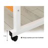 Mesa Para Notebook Dobrável Portátil Para Laptop Cama Sofá Café - Branca Genuinos Mesinha Notebook - 8