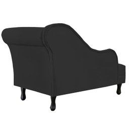 Recamier Namoradeira Divã Lado Esquerdo Olivia Suede Preto - DS Estofados - 3