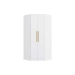 Guarda Roupa  Closet Modulado Componível de Canto oblíquo Adapt N531 Kappesberg - Branco
