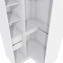 Ver imagem 7 de Guarda Roupa Closet Modulado Componível de Canto oblíquo Adapt N531 Kappesberg