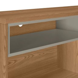Rack Camboriú para TVs até 70 Polegadas Amêndoa/Titânio Linea Brasil - 5
