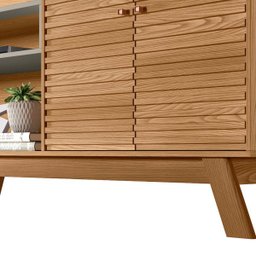Rack Camboriú para TVs até 70 Polegadas Amêndoa/Titânio Linea Brasil - 3