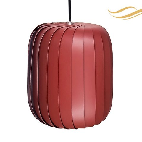 Luminária Teto Moderno Bivolt E27 Sala Mesa Ilha Bancada Esmeralda 20cm Marsala