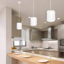 Ver imagem 4 de Luminária Teto Moderno Bivolt E27 Sala Mesa Ilha Bancada Esmeralda 20cm Branco
