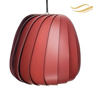 Luminária Pendente Moderno Bivolt E27 Sala Mesa Ilha Bancada Safira 20cm Marsala
