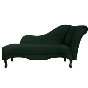 Recamier Namoradeira Divã Lado Esquerdo Olivia Suede Verde - Ds Estofados