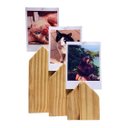 Ver imagem 1 de Porta Retratos Fotos Polaroid de Madeira - Kit com 3 Unidades