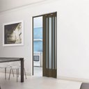 Ver imagem 1 de Porta Sanfonada de PVC Translucido 210cm x 72cm Plastporta Bcf Marrom/Wengue com