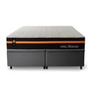 Ver imagem 5 de Conjunto Box Baú King Sirius Cinza 193x203x72 c/ Molas Ensacadas