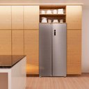 Ver imagem 4 de Geladeira Midea Side By Side Inverter Inox Conectada 511l 110v Md-rs710fgd461