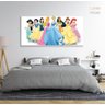 Quadro Decorativo Princesas Disney em Tecido Canvas 130x60 - 6