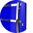 Ver imagem 2 de Porta Pivotante Alumínio Lambril Evolution c/Puxador D.Azul 120 Brimak