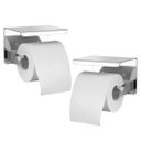 Ver imagem 5 de Suporte Papel Higienico Kit 9 Uni Aço Inox Banheiro Lavabo Prateleira Porta Objeto Celular Organizaç