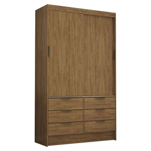 Guarda-roupa Sevilha 2 Portas 6 Gavetas Carioca Móveis