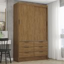 Ver imagem 2 de Guarda-roupa Sevilha 2 Portas 6 Gavetas Carioca Móveis