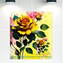 Ver imagem 1 de Quadro Decorativo Tela Canvas Floral Ref:qbfl1 Lojall 120 X 80 Cm Borda Infinita