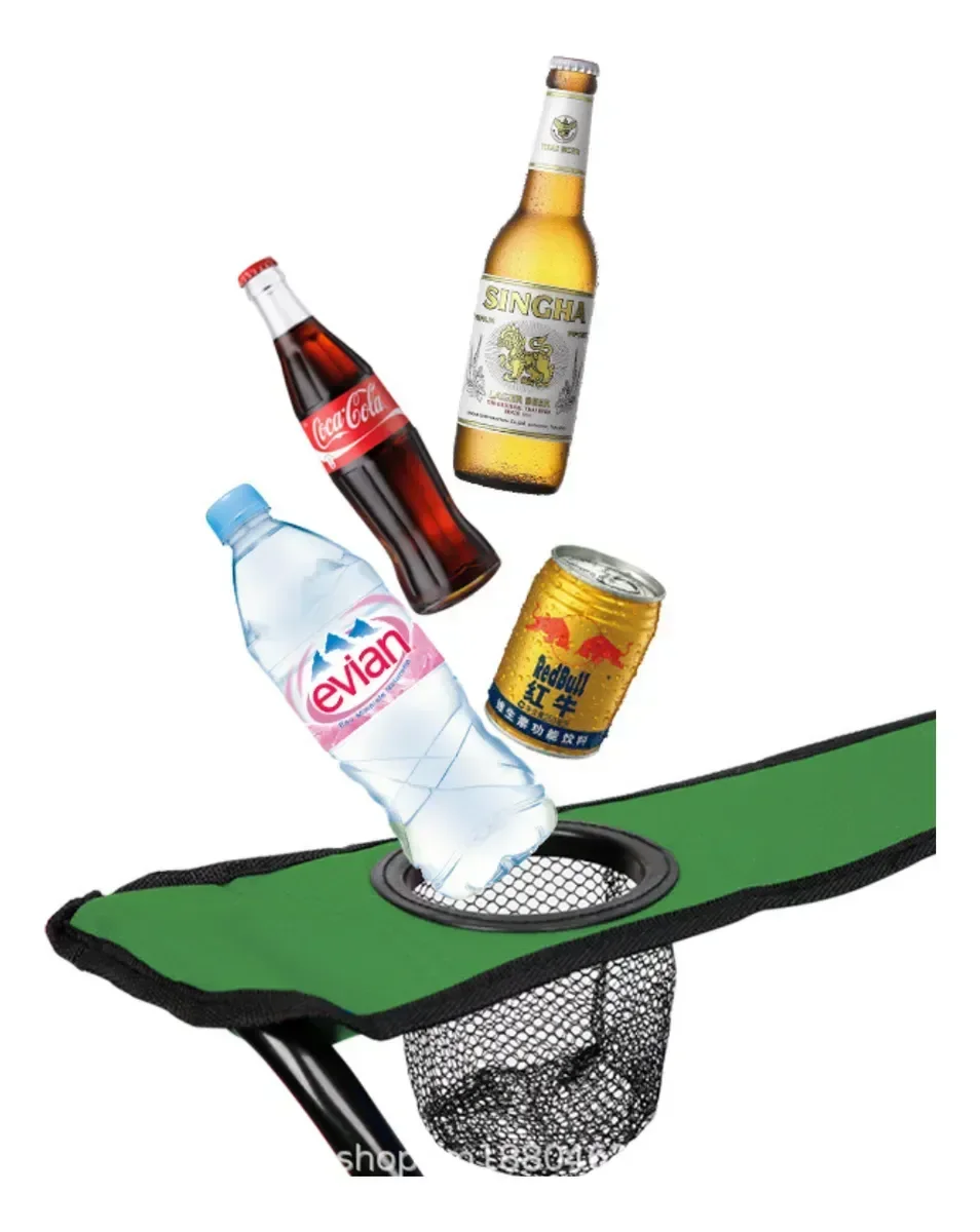 Ver imagem 5 de Cadeira de Pesca Dobrável com Apoio de Braço Cor: Verde Re151 Snel Camping