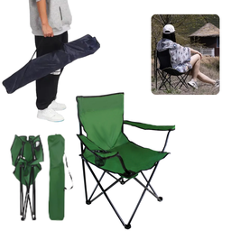 Cadeira de Pesca Dobrável com Apoio de Braço Cor: Verde Re151 Snel Camping - 2
