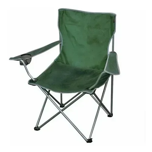 Cadeira de Pesca Dobrável com Apoio de Braço Cor: Verde Re151 Snel Camping - 8