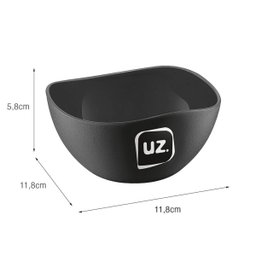Cremeira 300ml Pote Sobremesa Açaí Sorvete Petiscos Preto Cumbuca Tigela Plástico Uz - 3