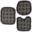 Ver imagem 1 de Jogo de Banheiro 3 Peças em Algodão:tabaco