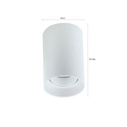 Kit 14 Spot de Sobrepor Redondo Direcionavel Branco Mr16 Gu10 Sala Zan39 - 2 Kit 14 Spot de Sobrepor Redondo Direcionavel Branco Mr16 Gu10 Sala Zan39 - 2